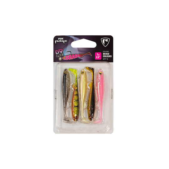 Fox Rage Slick Shad UV 9 cm jigilajitelma 5kpl/pkt