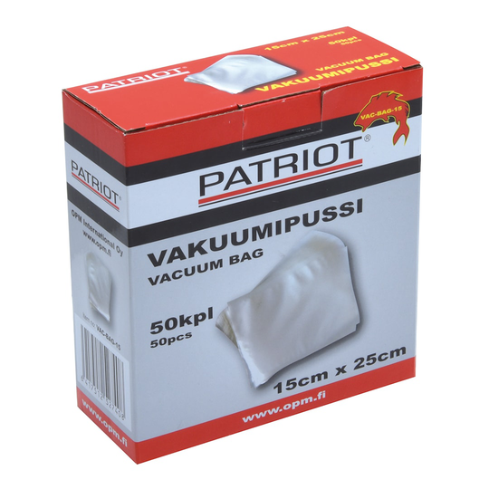 Patriot vakuumipussi 15cm x 25cm 50kpl/pkt