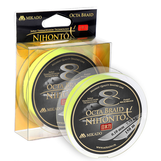 Mikado Nihonto Octa Braid keltainen 150 m kuitusiima