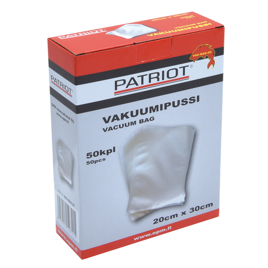 Patriot vakuumipussi 20cm x 30cm 50kpl/pkt