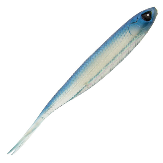 Lucky John 3D Makora Split Tail 4" jigi 6 kpl/pkt