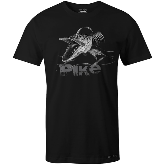 Fladen Angry Pike musta t-paita