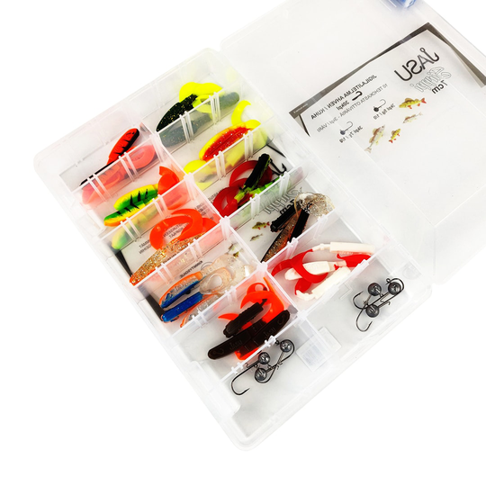 Jasu Sirppi jigilajitelma 7 cm 30kpl + jigipäät