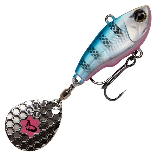 Savage Geat Fat Tail Spin 5,5cm 9g Blue Silver Pink