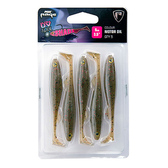 Fox Rage Slick Shad Ultra UV 9 cm jigi 5 kpl/pkt