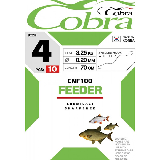 Cobra Feeder koukku tapsilla 10kpl/pkt
