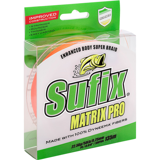 Sufix Matrix Pro 135 m oranssi kuitusiima