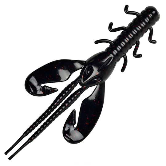 Berkley Rocket Craw 4" Black Red Fleck jigi 8 kpl/pkt