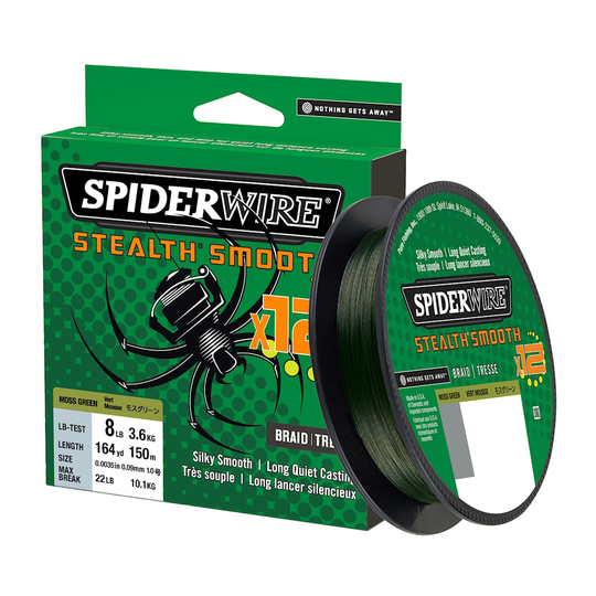 Spiderwire Stealth Smooth 12 vihreä 150 m kuitusiima