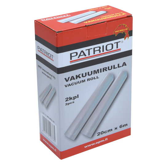 Patriot vakuumirulla 20cm x 6m 2kpl/pkt