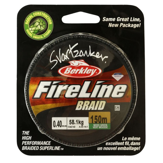 Berkley Fireline Svartzonker Green 0,28mm 150m kuitusiima
