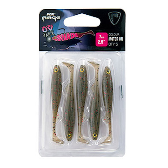 Fox Rage Slick Shad Ultra UV 7 cm jigi 5 kpl/pkt